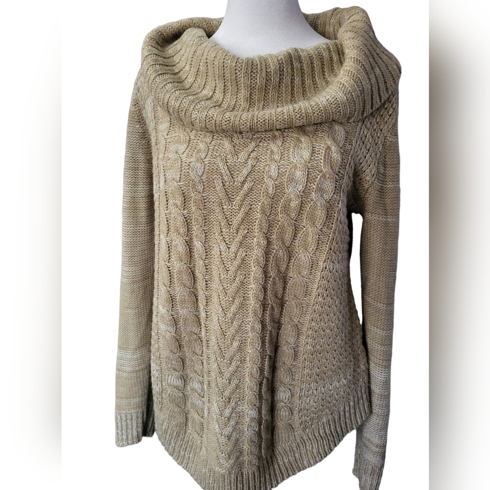 It's Our Time Small Tan Knit Sweater